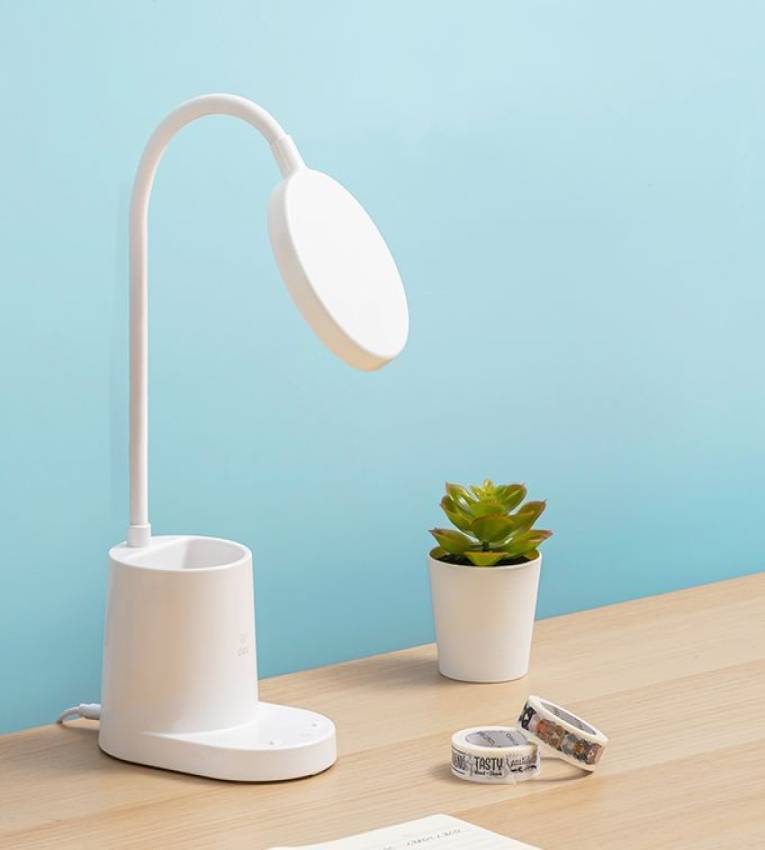 Lampe LED de bureau Deli 4315 avec support de rangement – Éclairage doux et fonctionnel